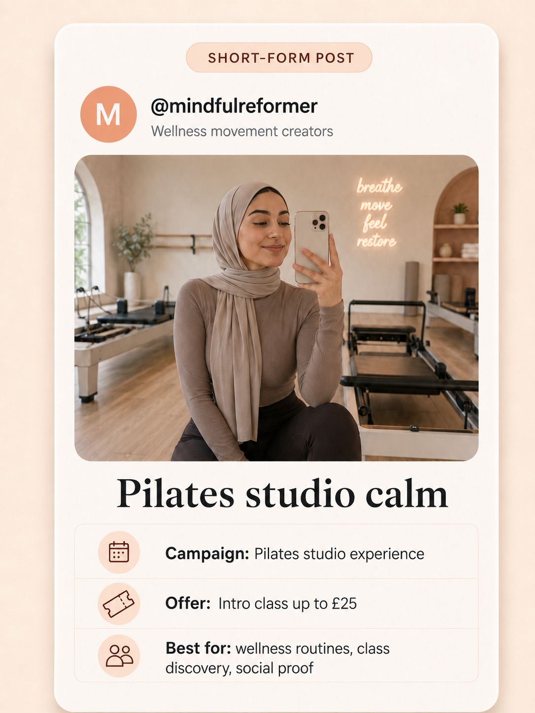 Illustrative local routine content moment for London creator campaigns